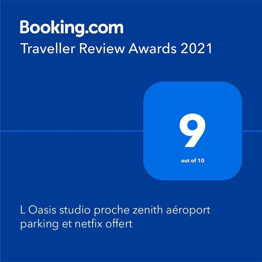 L Oasis Studio Proche Hopital Et Aeroport Piscine Parking &Netflix トゥールーズ エクステリア 写真